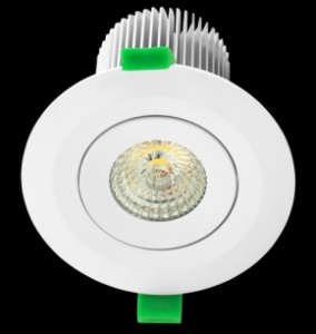 Mono Lens 13W LED Downlight Round White Trim Warm White LED